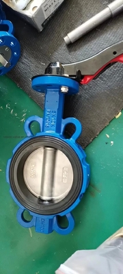 Aluminum Pneumatic Butterfly Valve Wafer Type ISO5211 Standard