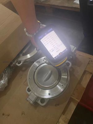 Пневматический клапан-бабочка, фланцевый тип Металлическое сиденье высокое давление