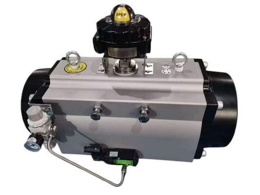 Pneumatic Rack and Pinion Actuator with High Temp Viton Seals Silicone Seals and Hardened Alloy Steel Pinion