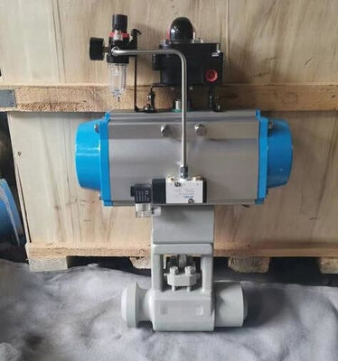 Пневматический шаровой клапан ANSI CLASS 150-900 с фиксированным шаром и функцией дренажа для применений с высоким давлением и высокой температурой