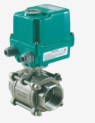 Электроприводной шаровой кран с выходным крутящим моментом 60 Нм, степенью защиты IP67 и корпусом из алюминиевого сплава для применений с моторизованными клапанами