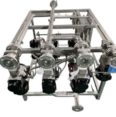 Промышленное оборудование на раме с плавающим шаровым краном и проходным типом для парового клапана теплообменника